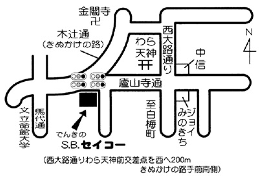 店舗所在地 簡易マップ